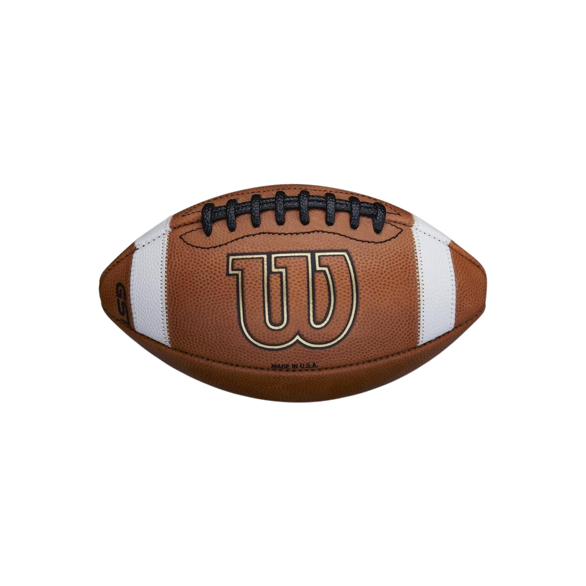 Wilson TDJ Composite junior size football with durable composite leather and double white grip stripes for enhanced control