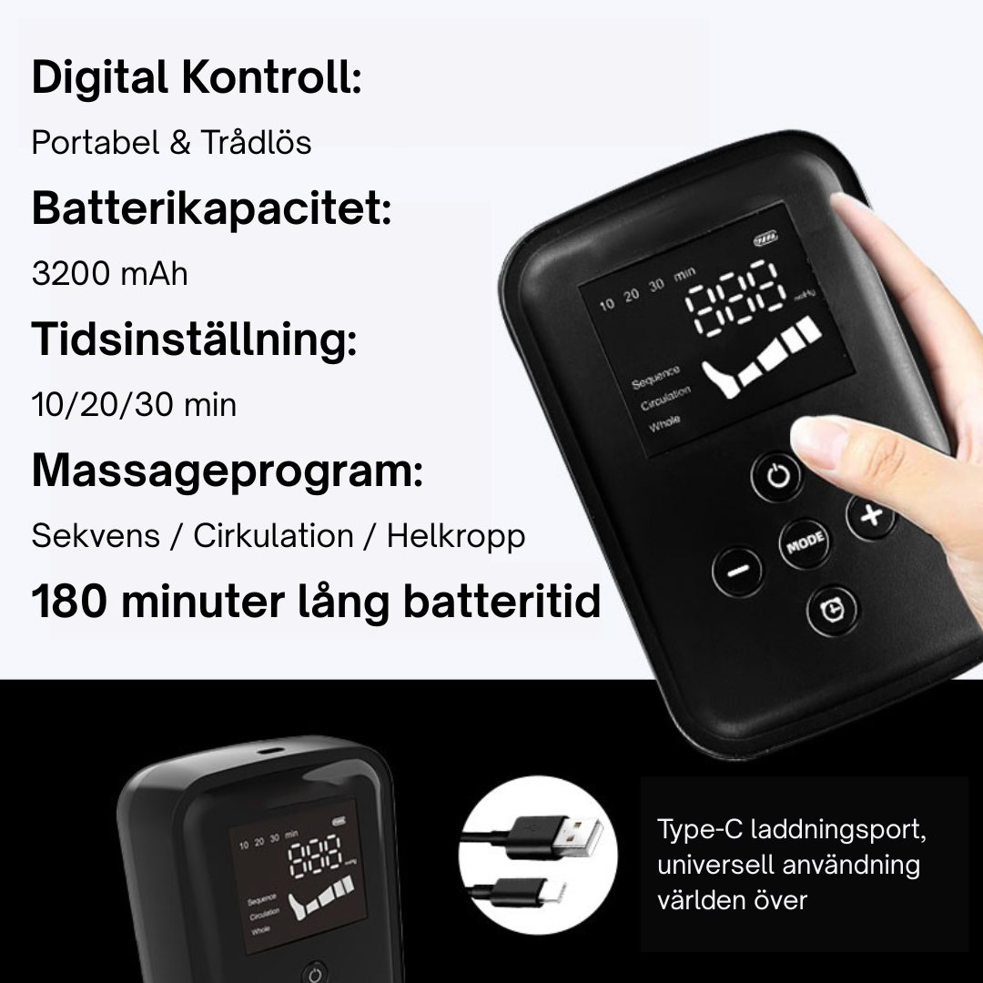 Return to Play Compression Boots — carrying case and accessories