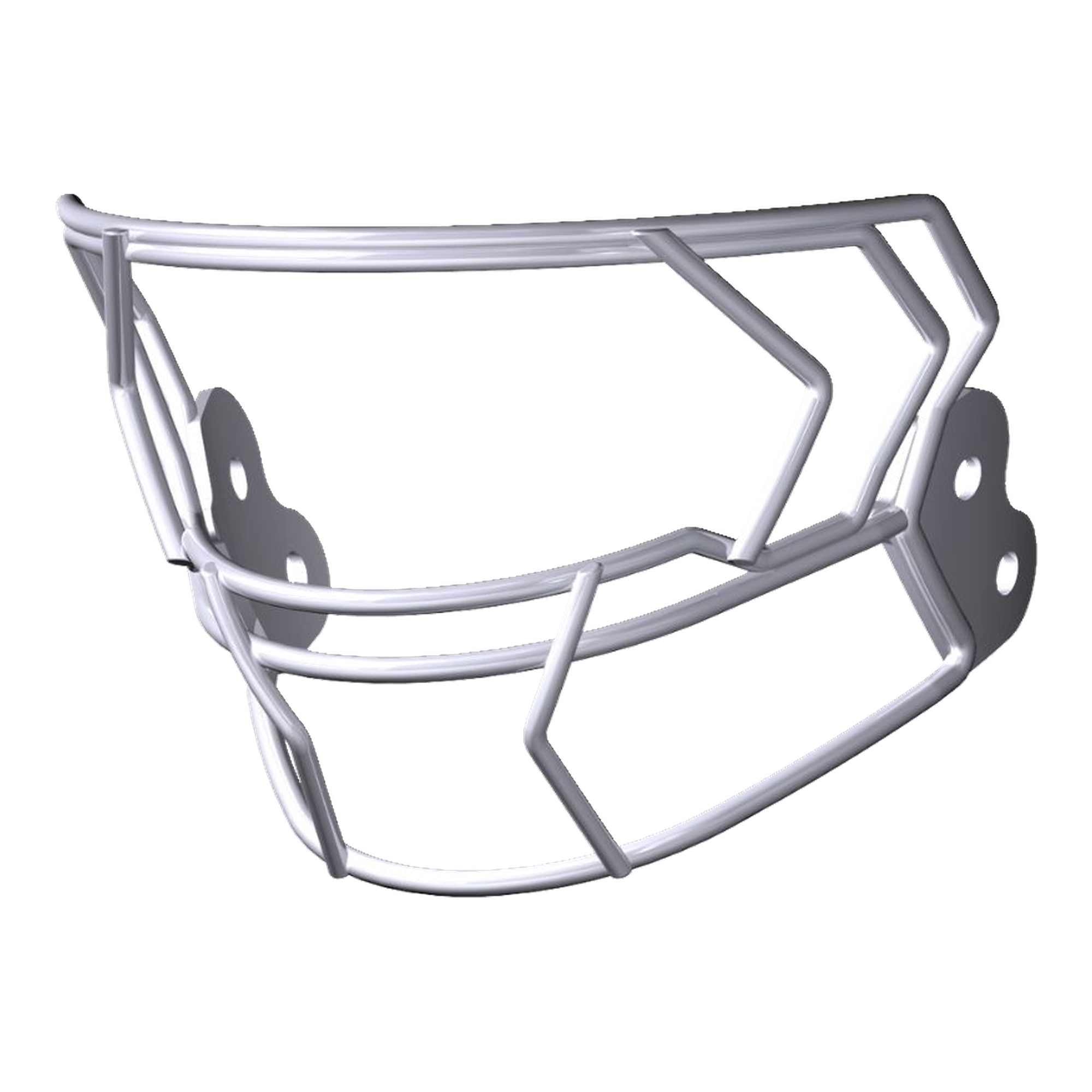 Riddell AXIOM Facemask W-2EG-HP-S in White, view 2