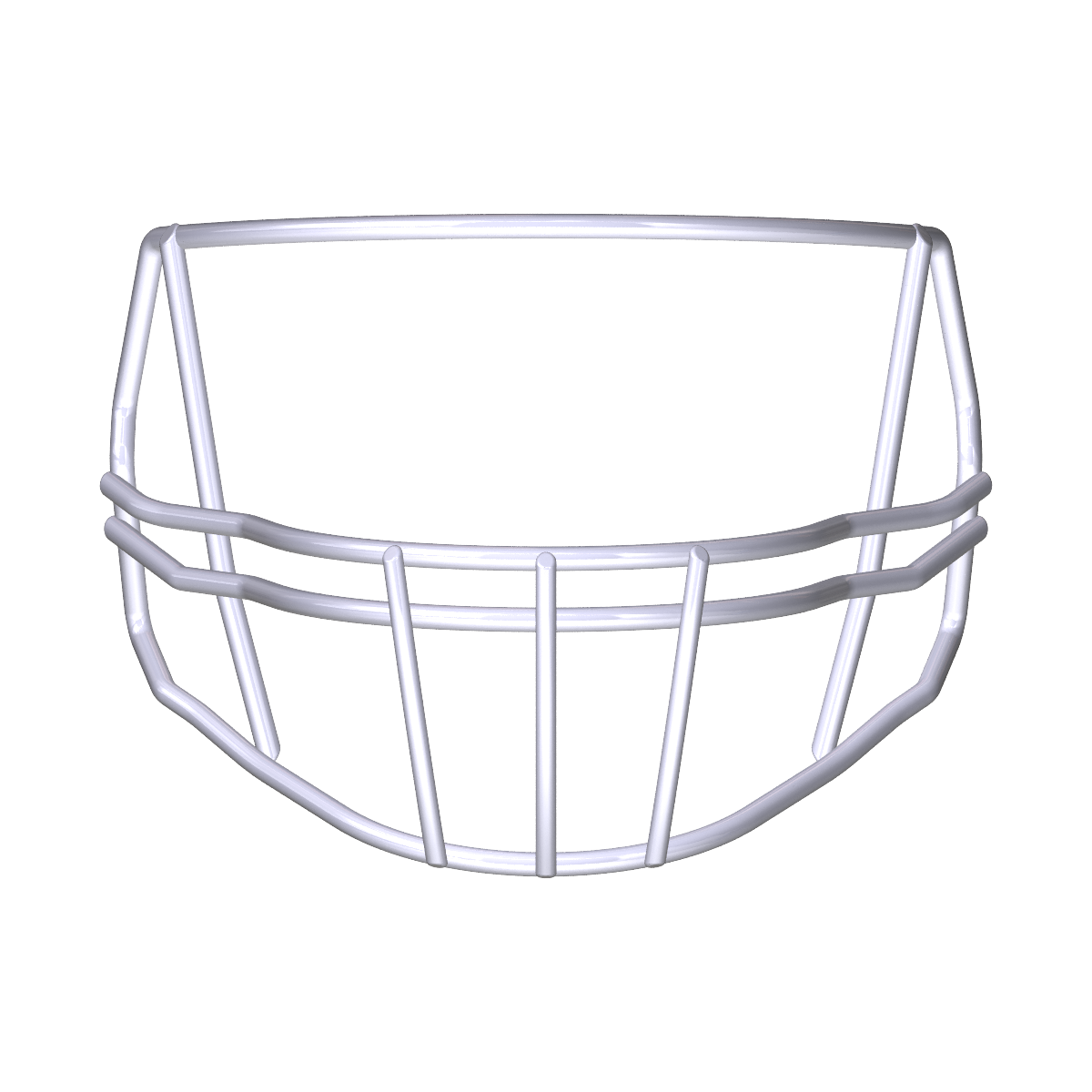 Riddell S2B-HS4 football helmet facemask in white steel design