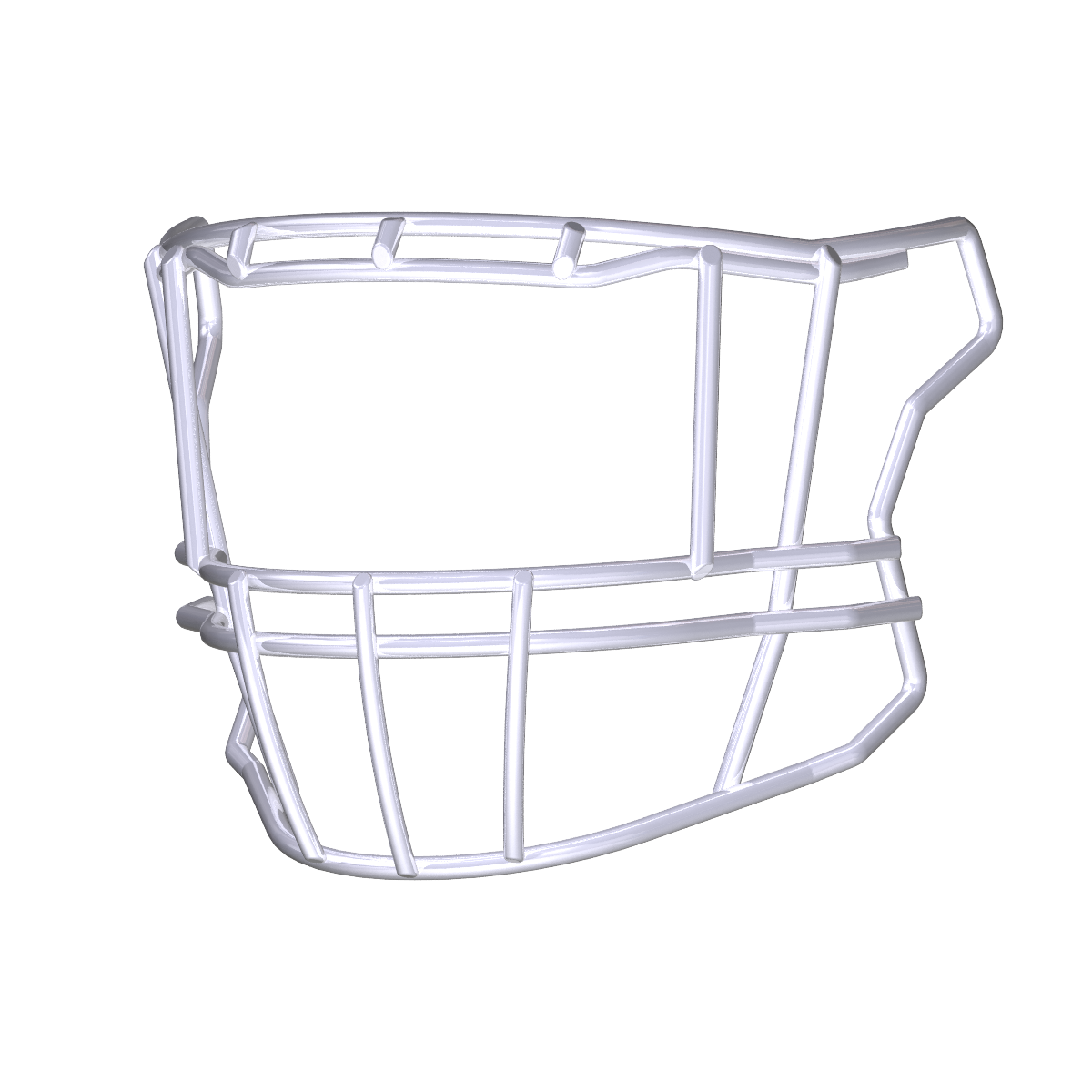 Riddell SF-2EG-II-HD football helmet facemask compatible with SpeedFlex platform, designed for multiple positions, solid color finish.