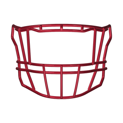 Riddell SF-2EG-II-HD red football helmet faceguard compatible with SpeedFlex platform for multiple positions