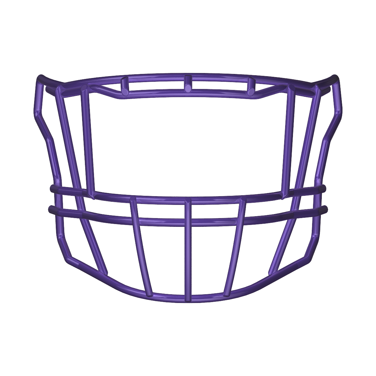 Riddell SF-2EG-II-HD purple football face mask compatible with SpeedFlex platform for multiple positions