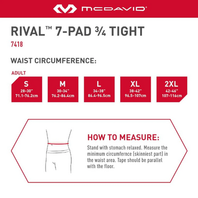 McDavid Rival 7 Pad Girdle - Detalle de acolchado HEX - Reyrr Athletics