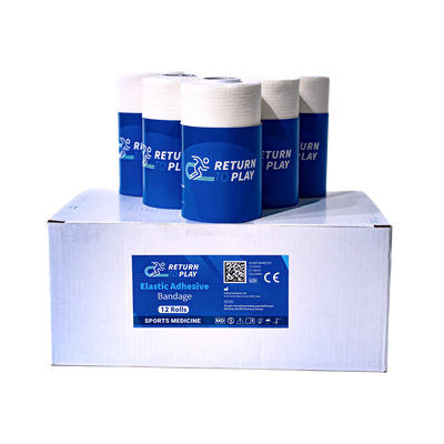 Return to Play Elastic Adhesive Bandage EAB 12-Pack 10 cm x 4.5 m