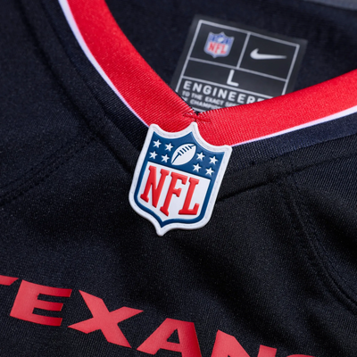 Houston Texans navy Game Jersey number detail