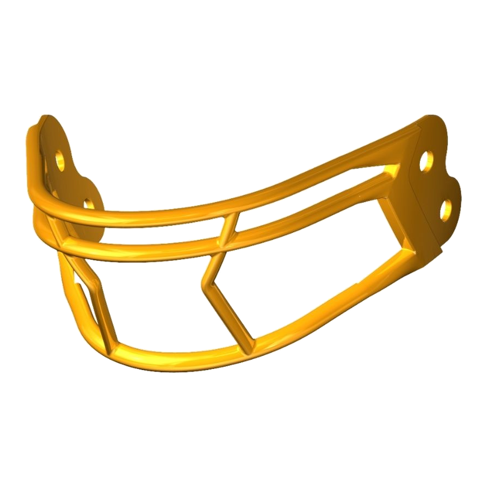 Riddell AXIOM Facemask 2B-HP-S in Green Bay Gold, view 2