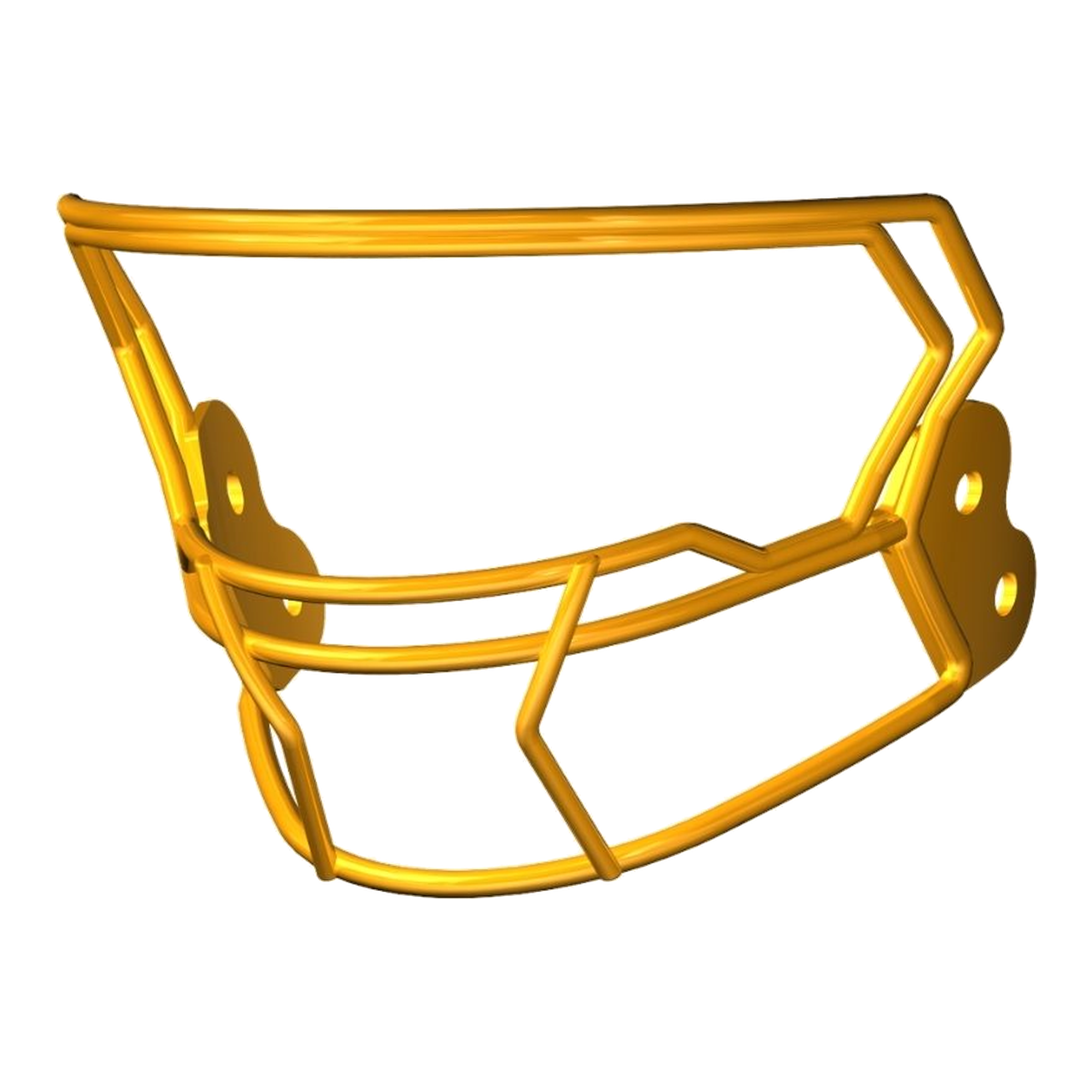 Riddell AXIOM Facemask W-2B-HP-S in Green Bay Gold, view 2
