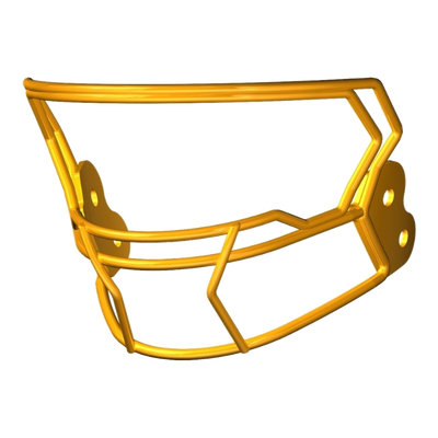 Riddell AXIOM Facemask W-2B-HP-S in Green Bay Gold, view 2