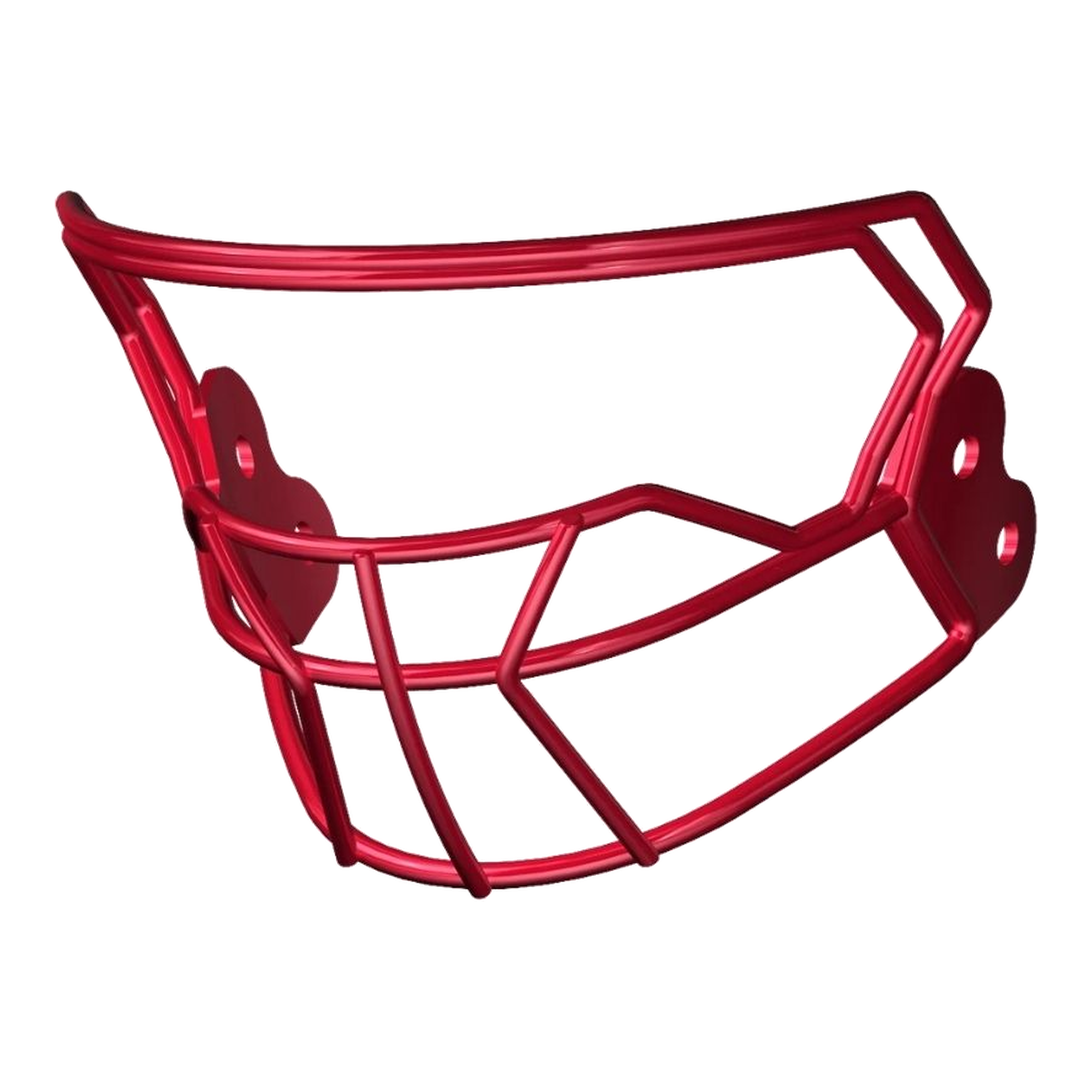 Riddell AXIOM Facemask W-2BC-HP-S in Scarlet (Red), view 2