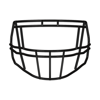 Riddell S2EG-II-HS4 black football helmet faceguard designed for multiple helmet models and player positions