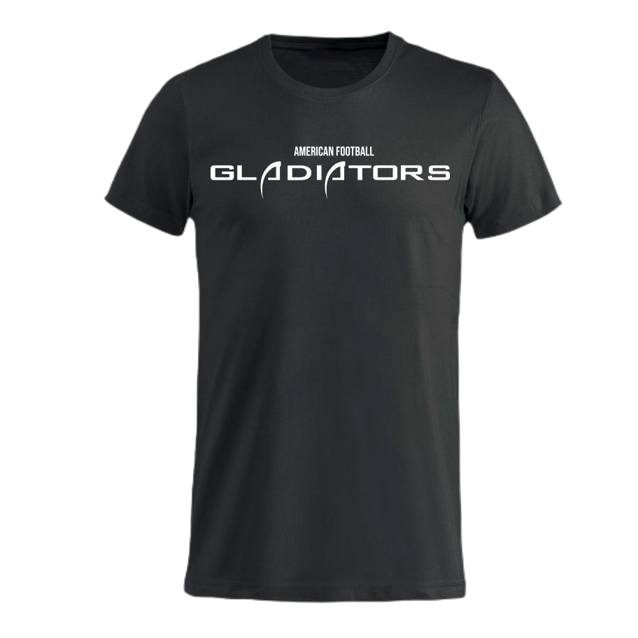 Kristiansand Gladiators Black text tee - Premium  from Reyrr Athletics - Shop now at Reyrr Athletics